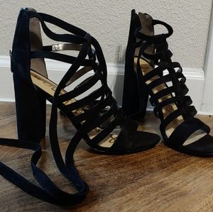 Sam Edelman Tie up black heels